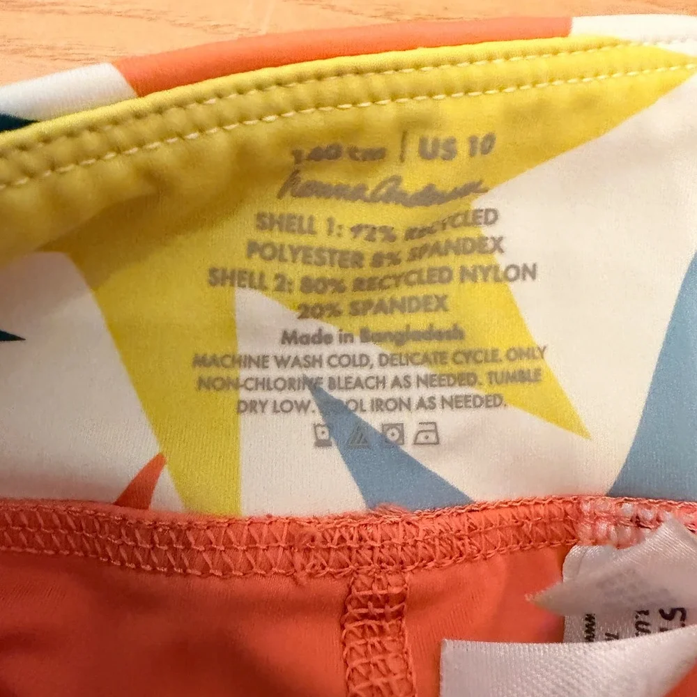 Hanna Andersson Active Shorts Kids 10 Orange Stretch Sporty Indie